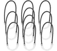 JECOMPRIS 10 Tiradores de Cremallera Luminosos para Ropa y Bolsas, Cuerda de PU Resistente, Tiradores Creativos para Exteriores, Cuerda de 10 Piezas para Proyectos DIY y Reemplazo Funcional