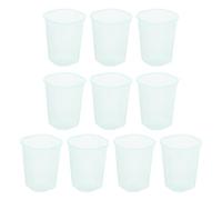 JECOMPRIS 10 Unidades Taza Medidora de Plástico Transparente para Arroz y Líquidos, Jarra Graduada Resistente y Práctica para Cocina y Hornear Accesorios Funcionales