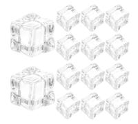 JECOMPRIS 100 Cubitos de Hielo Artificiales Acrílicos Cuadrados Excelente Transparencia y Alto Realismo para Rellenos de Jarrones y Decoraciones en Eventos