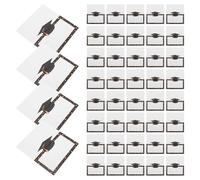 JECOMPRIS 100 Tarjetas de Mesa para Graduación 2025 Birretes de Papel Tarjetas de Lugar Blanco para Escribir o Imprimir Decoración para Fiestas y Centros de Mesa de Graduados