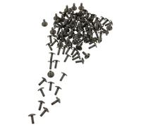 JECOMPRIS 100 Tornillos para Matrícula de Coche Antirrobo Tornillos Delanteros de Acero Resistente Kit de Fijaciones para Vehículos Pernos Autorroscantes para Placa de Identificación