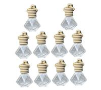 JECOMPRIS 10piezas Adornos de Aromaterapia Colgante para Botella Botella de Fragancia Perfume Recargable para Coche Adorno Ambientador Difusor Perfumado para Coche Coloque para Crear