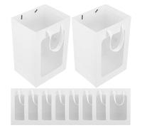 JECOMPRIS 10piezas Bolsa De Transparente Ventana Pack Para Fiestas y Eventos Mediano Práctica y Elegante Para Envolver y Sorprender Cumpleaños y Bodas