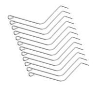 JECOMPRIS 12 Piezas Clip de Resorte Galvanizado para Colmena de Acero Inoxidable Abrazadera Resistente para Marco de Colmena Adecuado para Manejo en Apicultura y Cajas