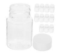 JECOMPRIS 12 Piezas Frasco Para Medicamentos Sellado De Viaje Contenedor De Almacenamiento De Medicamentos Con Tapa De Viaje Para Llevar El Bolso o Maleta