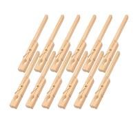 JECOMPRIS 12 piezas Pinzas Tubo Ensayo Madera Resistentes Duraderas con Mango para Laboratorio Experimentos Prueba Clips Tubos Prueba