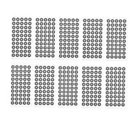 JECOMPRIS 12hojas Puntos De Marcado Reflectantes para Escaneo Pegatinas De Puntos De Escaneo Alta Precisión para Marcadores De Escáner