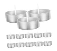 JECOMPRIS 150juegos Vela Electrónica Latas De Aluminio para Velas De Té Recipientes Artesanales para Kit para Hacer De Boda para Decoración De Bodas y Fiestas