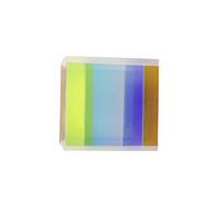 JECOMPRIS 1piezas Cubo Óptico De Prisma De Dispersión Rgb Para Enseñanza De Física y Decoración Artística