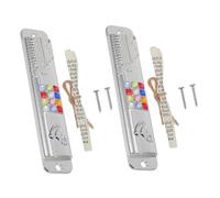 JECOMPRIS 2 Juegos Mezuzah de Metal Zinc con Pergamino Kosher Auténtico Decoración Religiosa para Puerta de Adorno Espiritual para Hogar Judío Diseño Resistente y Simbólico