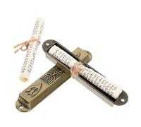 JECOMPRIS 2 Piezas Adorno Religioso Mezuzah de Metal Retro Decoración para Puerta Hogar Judaica Elegante para Oficina y Casa