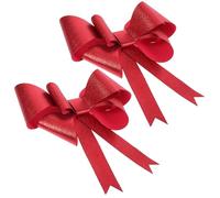 JECOMPRIS 2 Piezas Alzapaños para Cortinas Lazo Rojo de Algodón Tejido Boho | Brillo Decorativo, Tacto Cómodo, Ambiente Romántico, Bodas y Uso Interior o Exterior, para Planners