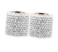 JECOMPRIS 2 Piezas Anillo Decorativo para Reposacabezas de Coche Gemas de Imitación Anillo de Reposacabezas para Asiento de Coche Gemas de Imitación para Uso Diario