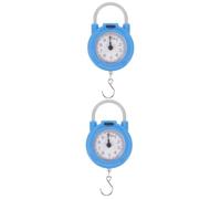 JECOMPRIS 2 Piezas Báscula Colgante Mecánica de Alta Precisión para Equipaje Escala de y Ligera para y Color Azul