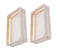 JECOMPRIS 2 piezas Cesta Organizadora de Madera para Pequeña Unidades para Almacenar Juguetes y Manualidades de Forma Segura y Ordenada el Hogar