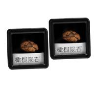 JECOMPRIS 2 Piezas Ejemplar De Meteorito De Olivo Decoración De Piedra De Meteorito Muestra Enseñanza De Espécimen De Meteorito Decoraciones De Meteoritos Espécimen De Piedra Irregular