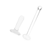 JECOMPRIS 2 Piezas Kit de Accesorios para Pintura Rodillo Mezclador de Vidrio y Base Plana, Adecuado para Proyectos Artísticos y Preparaciones Agarre Cómodo