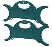 JECOMPRIS 2 Piezas Organizador de Cables Eléctrico para Hogar y Oficina Soporte para Cuerdas de Luz Navideña Enrollador Verde para Gestión y Almacenamiento Fácil