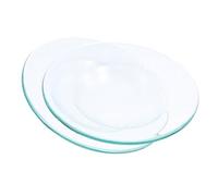 JECOMPRIS 2 Piezas Plato Calentador De Velas De Vidrio Transparente, Placa para Derretir Cera para Aceites Esenciales, Repuesto para Calentador De Cera, Uso Aromaterapia y Fundidores Domésticos
