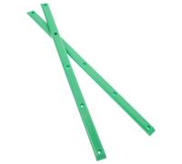 JECOMPRIS 2 Piezas Protectores de Riel para Patineta de Doble Cabeza, Verde | Plástico, para Skateboard y Longboard, Función Protectora E Instalación Sencilla, Uso Versátil E Impacto Resistente