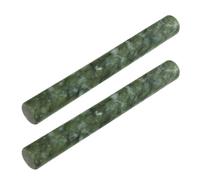 JECOMPRIS 2 Piezas Rodillo de Jade, Rodillo de Repostería de Piedra Natural, 21cm, para Masa, Pizza y Albóndigas, Cocinar y Hornear, Antiadherente, Seguro de Usar