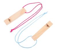 JECOMPRIS 2 Piezas Silbato de Madera para Musical Diy con Artístico Silbato de Tren para Fiestas y Exploración Musical para Desarrollo Infantil