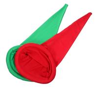 JECOMPRIS 2 Piezas Sombrero de Duende para Fiesta Diseño Único, Accesorio Reutilizable de Poliéster Cómodo para Navidad y Eventos Divertidos