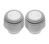 JECOMPRIS 2 Piezas Tapón de Repuesto para Botella Térmica 45 Mm Compatible con Termos de 500-1200 Ml, Tapa Gris a Prueba de Fugas con Junta para Vasos Aislados, Adecuado para Viajes y
