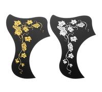 JECOMPRIS 2 Placas Protectoras para Guitarra Acústica de Pvc, Autoadhesivas y Portátiles, Ideales para Protección y Decoración de Guitarra Clásica