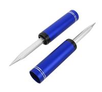 JECOMPRIS 2 Soportes para Cañas de Pescar Portátiles de Metal Azul para Suelo, Soporte Desmontable Tubo de Inserción, Equipo de Pesca para Orilla y Playa, Compatible Varios Tipos de Cañas