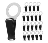 JECOMPRIS 20 Clips Ambientadores de Ventilación para Coche Cabeza Cuadrada, Material Metálico y Ángulo Ajustable, Adecuado para Oficina y Hogar, Color Negro