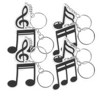 JECOMPRIS 20 Llaveros de PVC Notas Musicales para Fiesta Recuerdos Musicales Decorativos Llaveros Colgantes Temáticos Accesorios para Bolso Pack de 4 Modelos X 5 Unidades