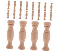 JECOMPRIS 20 Piezas Capital Romana Decorativos De Madera Husillo De Madera para Manualidades y Restaurantes para Reparación y Uso Doméstico y Soporte para Pilar Romano