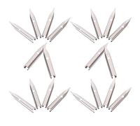 JECOMPRIS 20 Puntas de Repuesto Aplicables para Pluma Estilográfica, Puntas Metálicas de Caligrafía 0.38 Mm, 20 Unidades para Bolígrafos de Escritura y Papelería Escolar