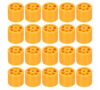 JECOMPRIS 20 ruedas de plástico con soporte para máquina encoladora de cantos, rodillos de flujo para encoladora de cantos - Rodillo para encolado de de madera, 2,7 x 2,7 cm, repuesto y accesorio