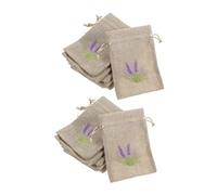 JECOMPRIS 20piezas Bolsa Vacía con Cordón Pequeña Bolsa de Arpillera para Manualidades Bodas Decoración de Hogar y Coche Bolsita de Lavanda para Guardar Cosas