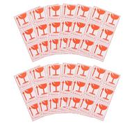 JECOMPRIS 258 Pegatinas de Advertencia Frágil Autoadhesivas para Envío y Embalaje, Etiquetas Adhesivas para Paquetes, Material Papel Adhesivo Fuerte, Color Rojo, Adecuado para Cajas y