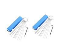 JECOMPRIS 2juegos Kit De Limpieza De Carburadores De Herramienta De Limpieza Para Motocicletas Agujas y Cepillos Para Mantener El Rendimiento y Limpiar Áreas Difíciles De