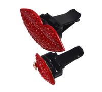 JECOMPRIS 2piezas Clip De Perfume De Lápiz Labial Accesorios Brillantes Para Coche Clips Gemas De Imitación Accesorios Para Coche Para Mujer Ambientadores Para Mujer