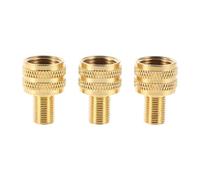 JECOMPRIS 3 Adaptadores De VáLvula De Inflador para NeumáTicos De CamióN Boquilla De Aire Rosca Dorado Accesorios De Repuesto para Compresor Compatible con NeumáTicos Grandes Y AgríColas