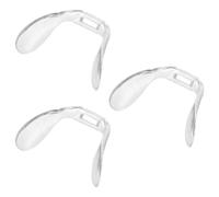 JECOMPRIS 3 Almohadillas Nasales Transparentes para Gafas Tipo U en Forma de Herradura Antideslizantes Suaves para Piel Reemplazo para Monturas Tamaño 55X15 MM Accesorios para Gafas