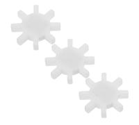 JECOMPRIS 3 Barras Magnéticas de Ptfe para Agitación Forma de Engranaje Juego de Agitadores Magnéticos para Laboratorio Barra Mezcladora Resistente a Altas Temperaturas para Experimentos