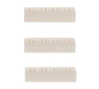 JECOMPRIS 3 Piezas de Tuercas de Puente para Mandolina de Color Blanco, Material Sintético, Soporte de Cuerdas y Mejora de Sustain, Accesorios para Mandolina