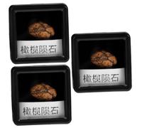 JECOMPRIS 3 Piezas Ejemplar de meteorito de olivo decoraciones de meteoritos espécimen de meteorito de piedra meteorito educativo muestra espécimen de piedra espécimen de enseñanza