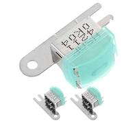 JECOMPRIS 3 Piezas Metal Stereo Cassette Magnetic Head Dual Track Tape Player Replacement with Button Parts and Sturdy Bracket For Home Audio Recorders