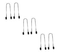 JECOMPRIS 3pares Soporte De Reposacabezas De Coche De Acero Inoxidable Diamantes Brillantes Gancho Práctico Para Asiento Trasero Fácil De Instalar Para Organización y Decoración Del