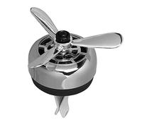 JECOMPRIS 3piezas Ambientador Coche Aroma Aire Acondicionado Aleación Zinc Duradero Rodamiento Giratorio Clip Silicona Suave Brillo Diseño Moderno Decoración