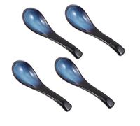 JECOMPRIS 4 Cucharas de Cerámica Ligeras y Fáciles de Almacenar Estilo Japonés Retro para Sopa y Postre para Festivales y Celebraciones