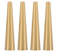 JECOMPRIS 4 Patas de Madera y Cobre para Tabla de Cortar: 5,9 x 1,2 cm. Elevador de Bandeja para joyero/Caja de joyería. Patas cónicas para Mini armarios, mesas y sofás.