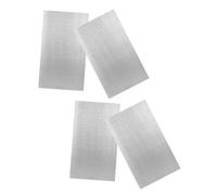 JECOMPRIS 4 Piezas Almohadilla Aislante del Capó, Estera de Aislamiento Acústico de Aluminio y Espuma, Plata, para Coche y Capó, Aislamiento Térmico E Instalación DIY en Exterior y Hogar